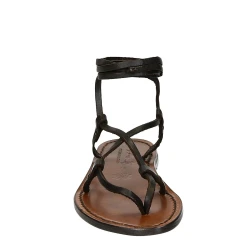 Scarpe a schiava fatte a mano in pelle testa di moro