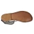 Handmade in Italy womens slave sandals in dark brown leather