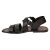 Handmade in Italy mens sandals in dark brown leather