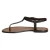 Thong sandals in Dark Brown Leather handmade in Italy