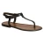 Thong sandals in Dark Brown Leather handmade in Italy