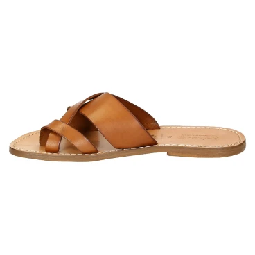Handmade italian leather thongs sandals for men