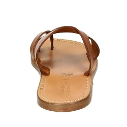 Sandalias de cuero italiano tangas para hombres