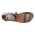 Womens sandals in Dark Brown Leather handmade in Italy