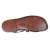 Handmade in Italy mens dark brown leather Franciscan sandals
