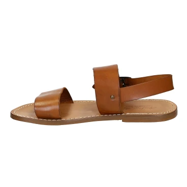 Sandales pour homme en cuir travaillé à la main coulor cuir