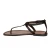 Womens thong sandals in Dark Brown Leather handmade in Italy