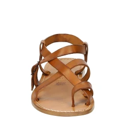 Sandalias de cuero hecho a mano para los hombres de color cuero vintage