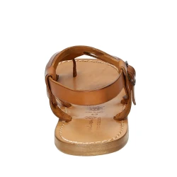 Sandalias de cuero hecho a mano para los hombres de color cuero vintage