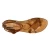 Women's Strappy leather sandals Handmade in Italy in vintage cuir