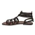 Dark brown gladiator sandals for women real leather Handmade in Italy