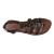 Dark brown gladiator sandals for women real leather Handmade in Italy