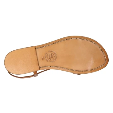 Damen Sandalen aus Leder im Vintage-Look in Italien von Hand gefertigt