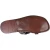 Mens brown leather thong sandals handmade in Italy