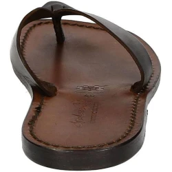 Tong homme en cuir artisanal fait en Italie