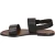 Brown leather women's franciscan sandals handmade in Italy