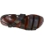 Brown leather ladies franciscan sandals handmade in Italy