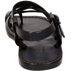 Gladiatoren sandalen aus echtem schwarzen Rinderleder