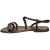 Handgefertigte dunkelbraune flache Sandalen für Frauen