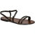 Handgefertigte dunkelbraune flache Sandalen für Frauen