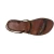 Handmade dark brown flat sandals for women