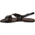 Women's brown leather flat sandals handmade