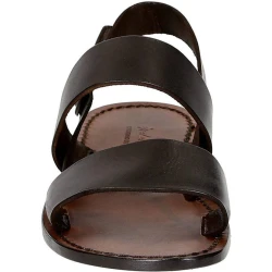 Brown leather franciscan sandals for women