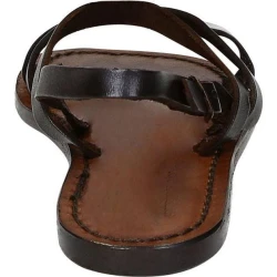 Sandali bassi in pelle testa di moro da donna artigianali