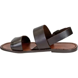 Sandalias Franciscanas de cuero Marrón de las mujeres