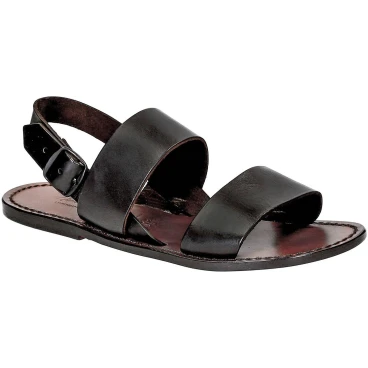 Franziskaner Sandalen braunem Leder Frauen