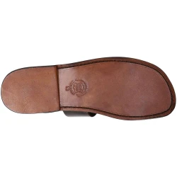 Sandalias Franciscanas de cuero Marrón de las mujeres