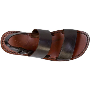 Franziskaner Sandalen braunem Leder Frauen