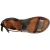 Womens sandals in dark brown leather handmade in Italy