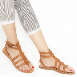 Flat gladiator sandals for women Handmade in Italy in cuir leather