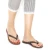 Flache handgearbeitete Riemchen-Sandalen für Frauen aus dunkelbraunem Leder