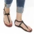 Womens thong sandals in Dark Brown Leather handmade in Italy