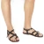 Handmade men's sandals in dark brown leather