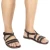 Handmade in Italy mens dark brown leather Franciscan sandals
