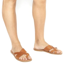 Handmade italian leather thongs sandals for men