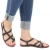 womens italian leather sandals dark brown hand made leather