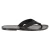 Handgefertigte Schwarze Herren-Zehensandalen leder