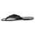 Handgefertigte Schwarze Herren-Zehensandalen leder