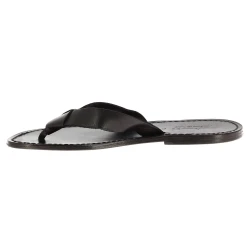 Chanclas de cuero negro para hombres artisanales