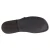 Handmade black leather thongs for men with leather sole