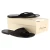 Handgefertigte Schwarze Herren-Zehensandalen leder