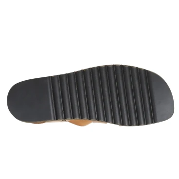 Handgefertigte Herren-Sandalen aus lederfarbig Leder