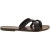 Tongs femme en cuir marron foncé travaillés à la main en Italie