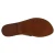 Tongs femme en cuir marron foncé travaillés à la main en Italie