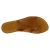 Women's thong sandals Handmade in Italy in tan calf leather