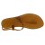 Handmade leather thong sandals for women in tan color